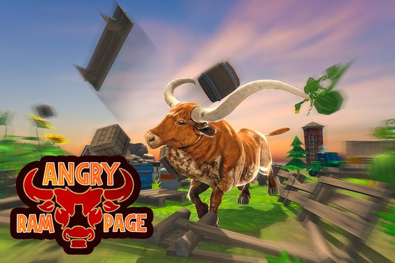 اسکرین شات 4 برنامه Angry Bull Game City Attack