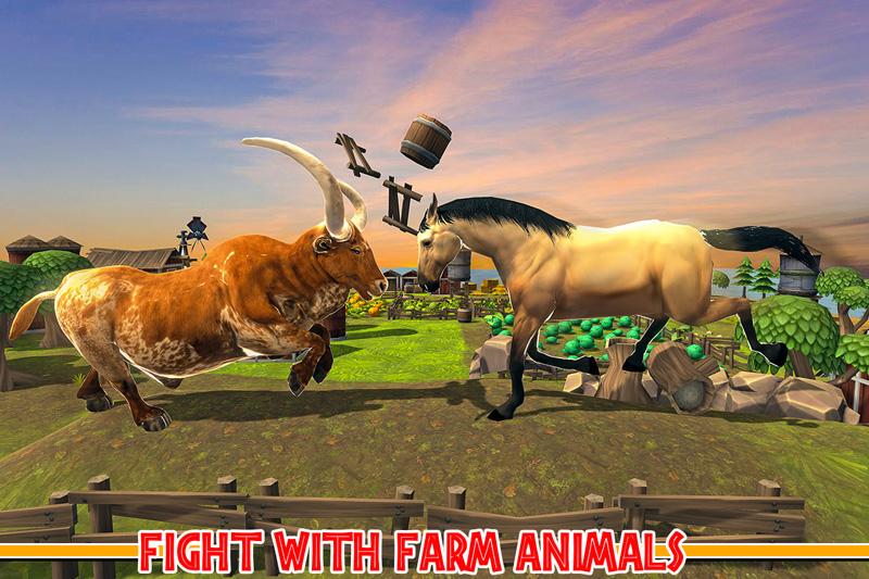 اسکرین شات 2 برنامه Angry Bull Game City Attack