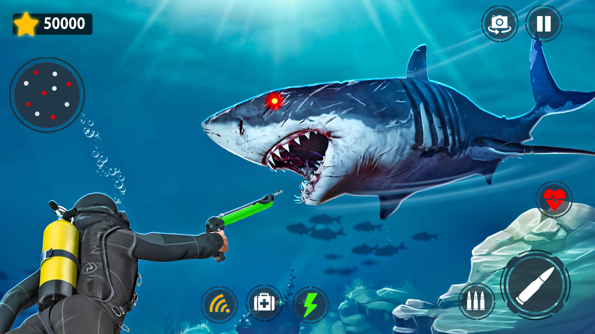 اسکرین شات 2 برنامه Shark Games & Fish Hunting