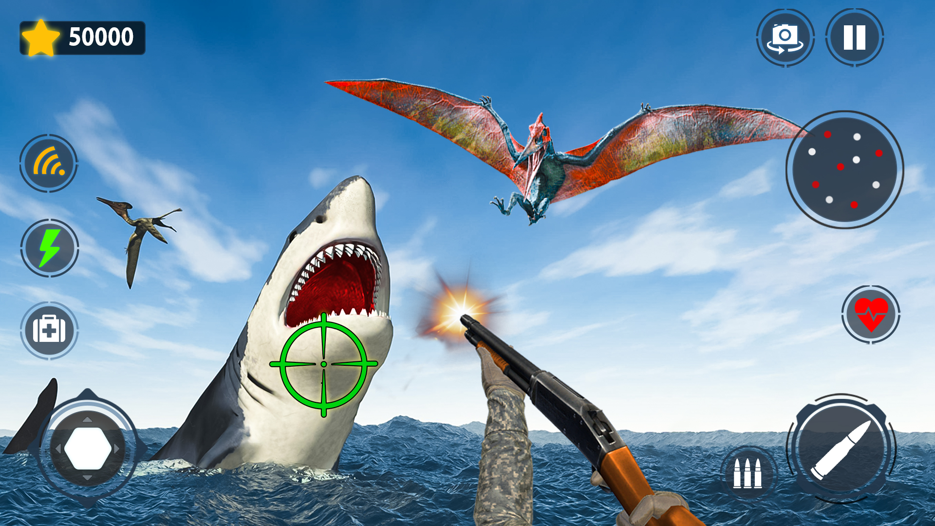 اسکرین شات 4 برنامه Shark Games & Fish Hunting