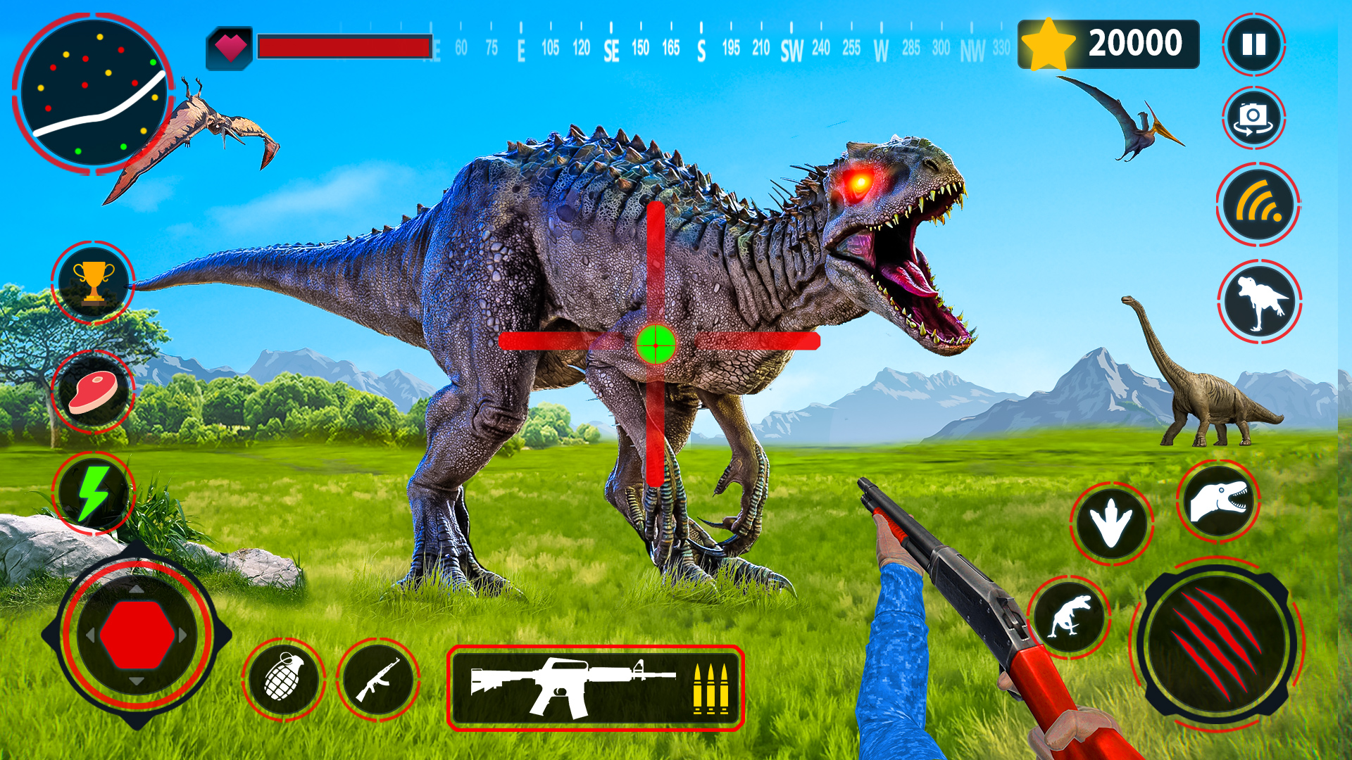 اسکرین شات 1 برنامه Dinosaur Hunting Survival Game