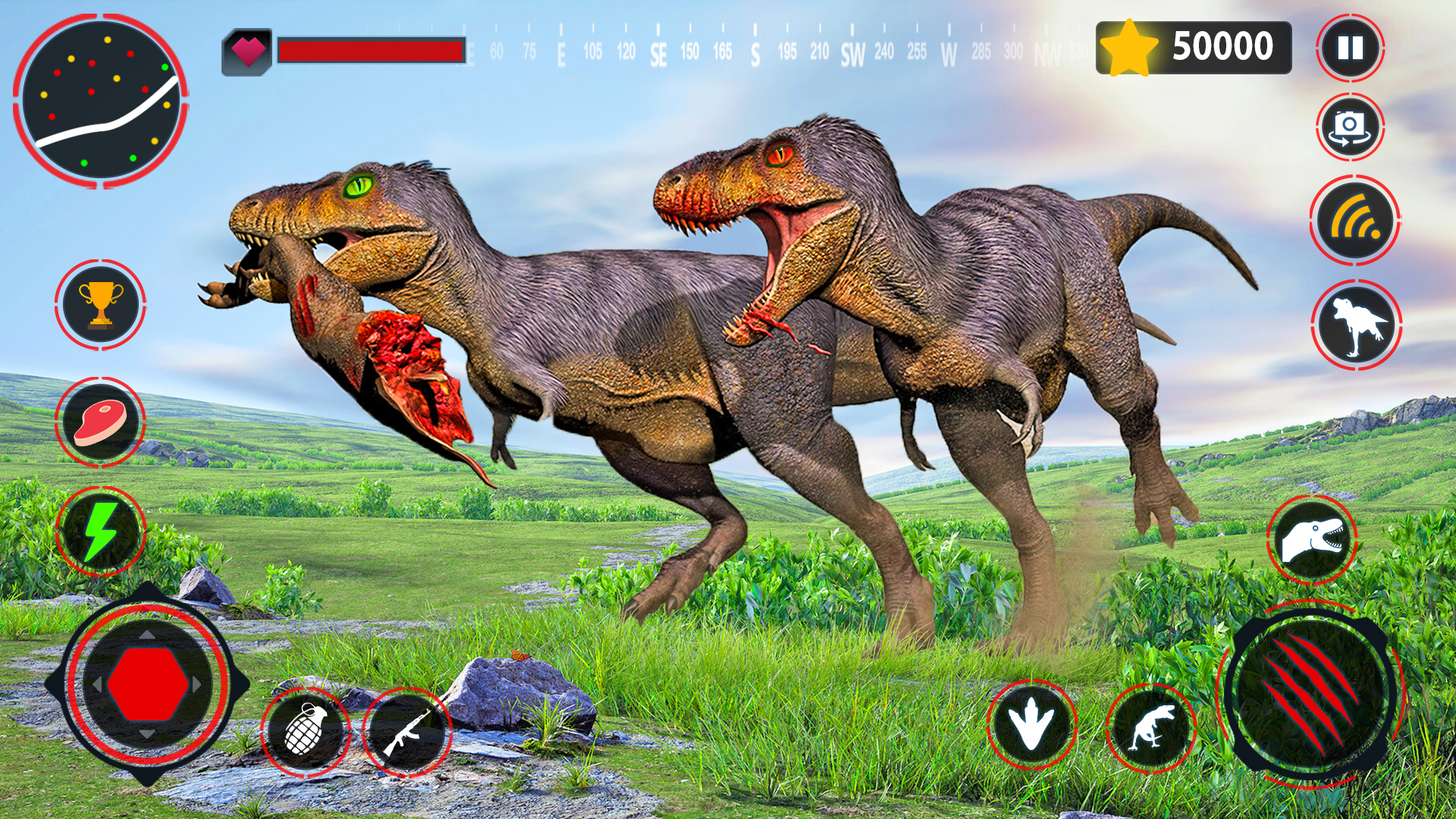 اسکرین شات 3 برنامه Dinosaur Hunting Survival Game