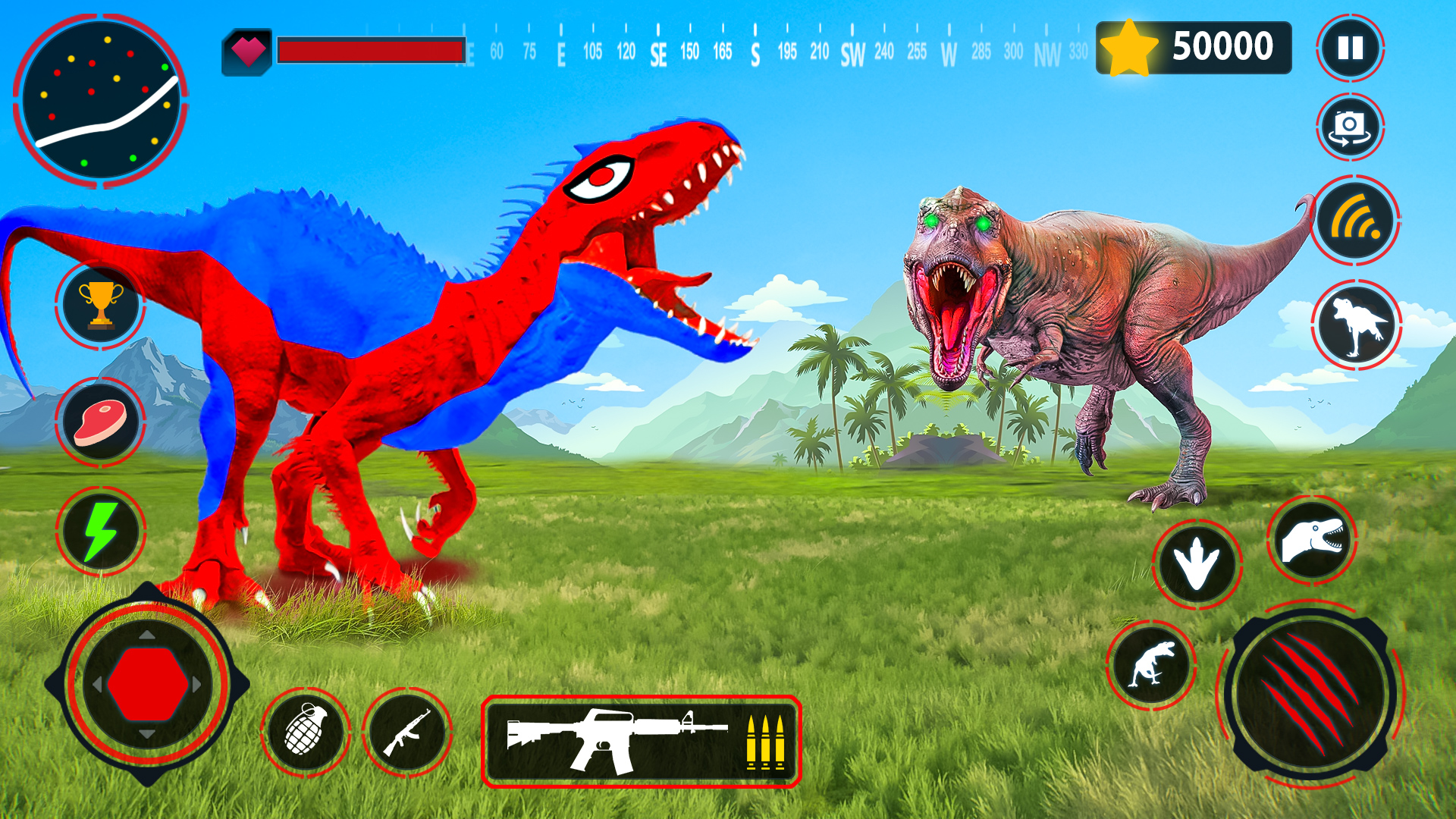 اسکرین شات 2 برنامه Dinosaur Hunting Survival Game
