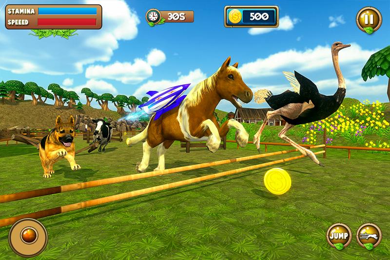 اسکرین شات 2 برنامه Animals Games: Racing & Battle