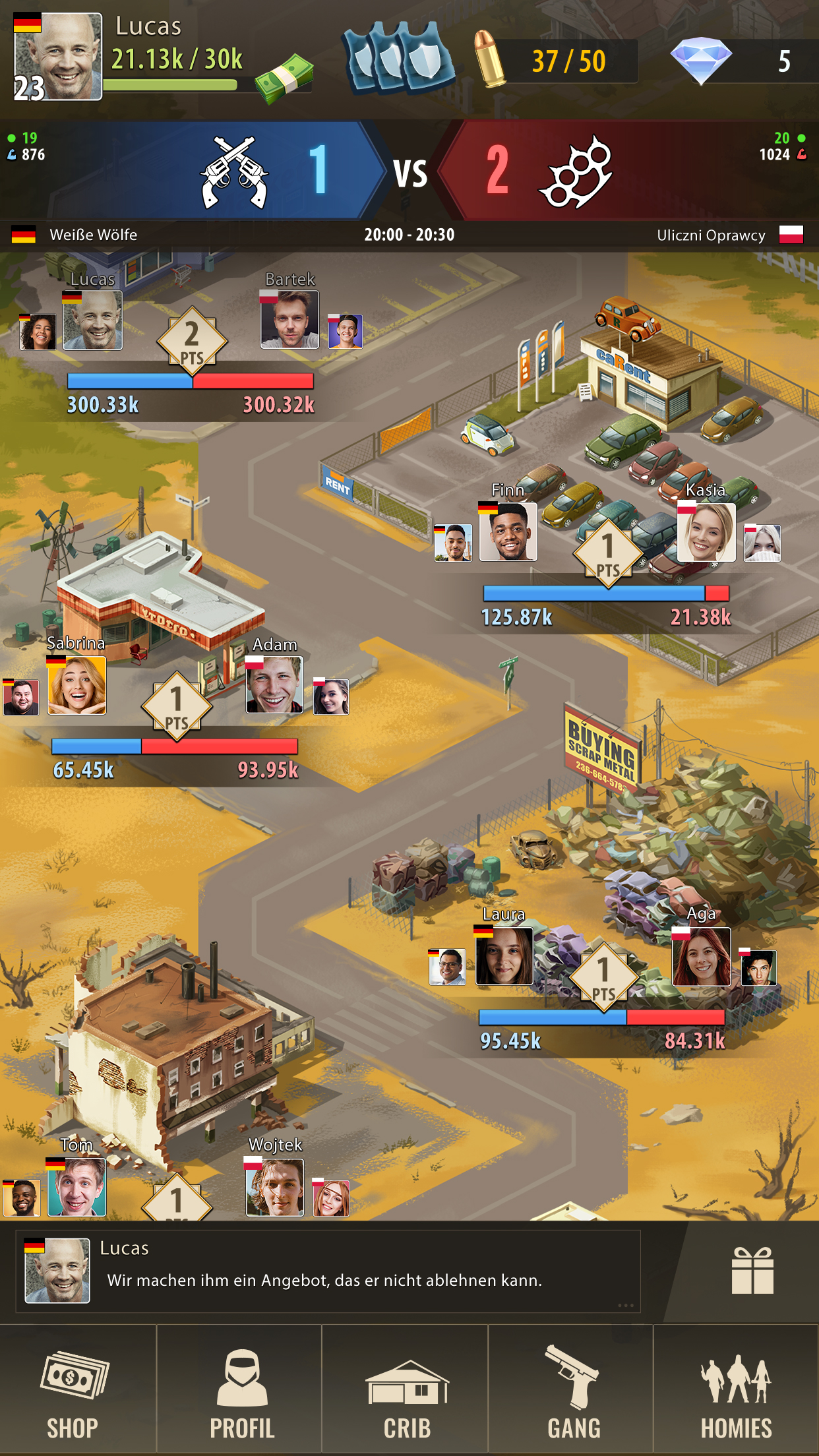 اسکرین شات 5 بازی The Gang: Straßenkriege