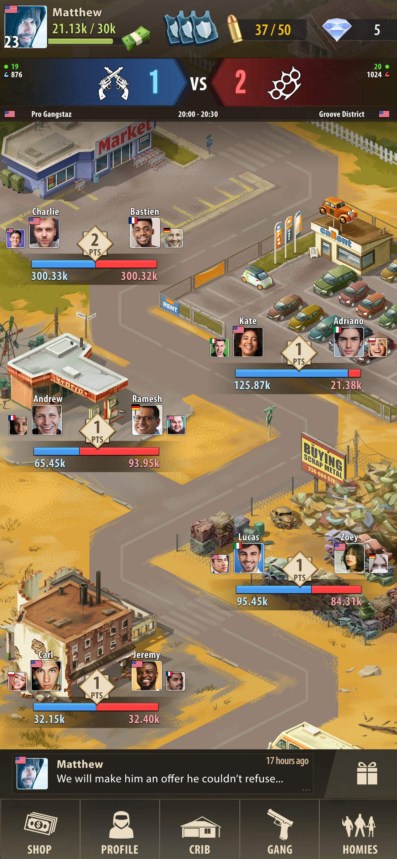 اسکرین شات 8 بازی The Gang: Street Mafia Wars