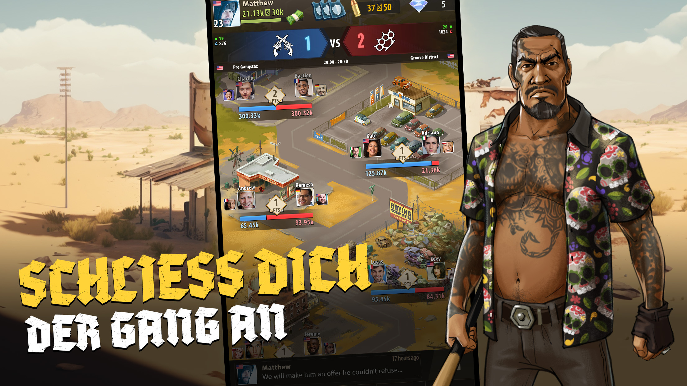 اسکرین شات 1 بازی The Gang: Straßenkriege