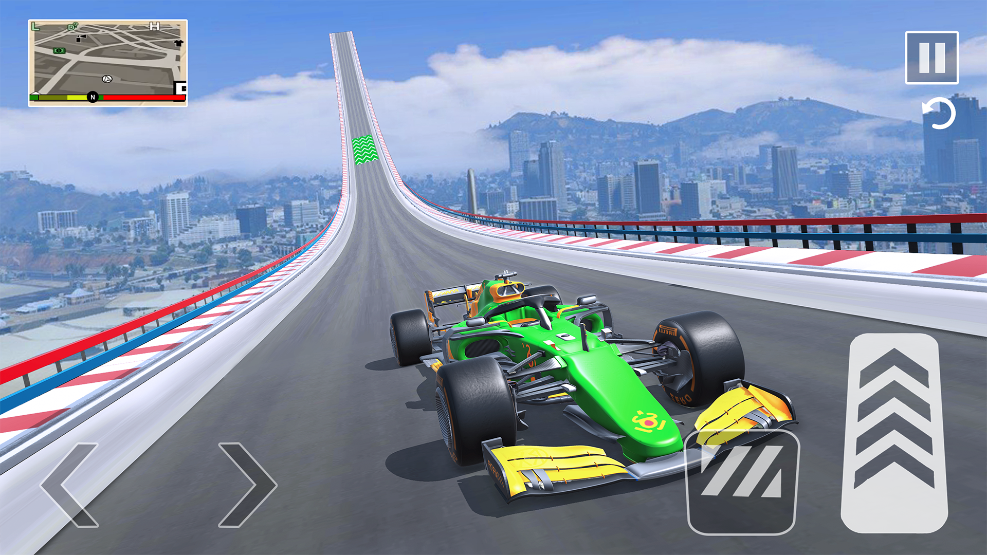 اسکرین شات 4 برنامه Formula Car Stunt - Car Games