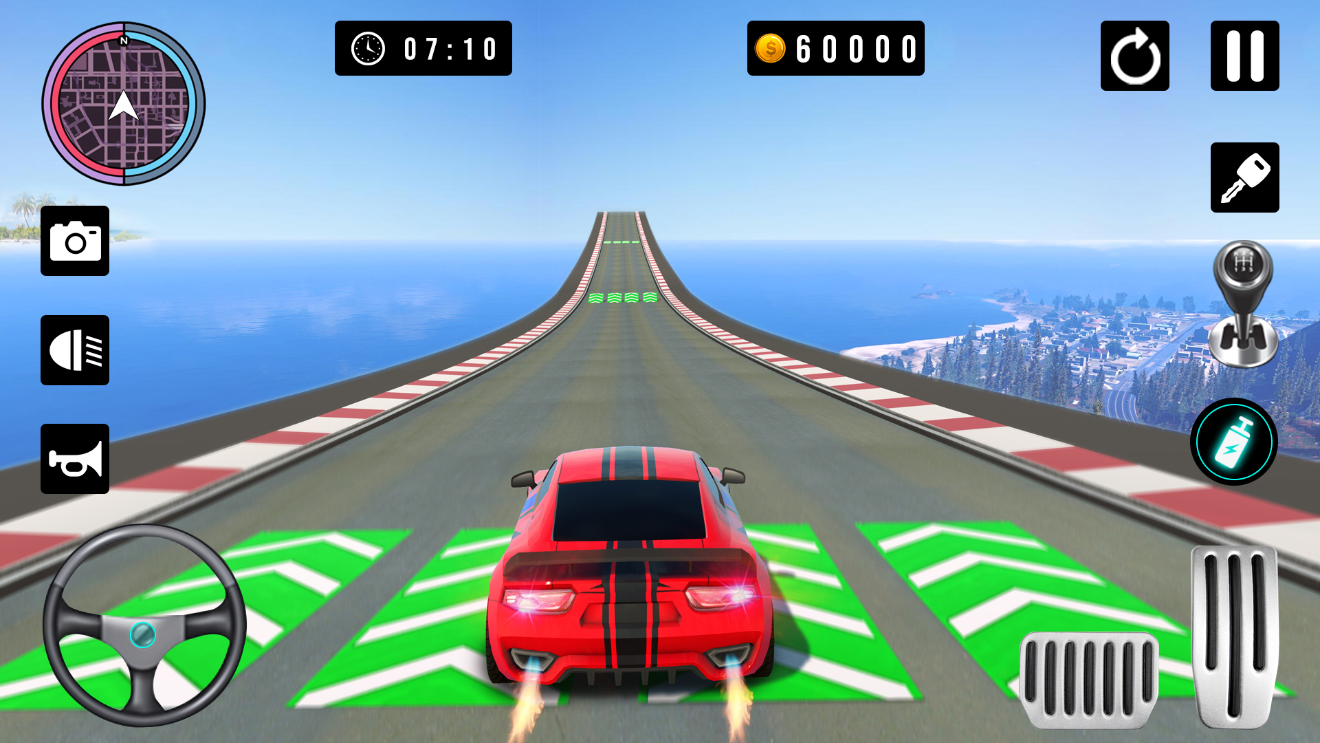 اسکرین شات 3 برنامه Ramp Car Stunts - Car Games