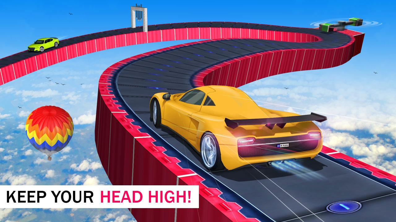 اسکرین شات 3 برنامه Ramp Car Racing - Car Games