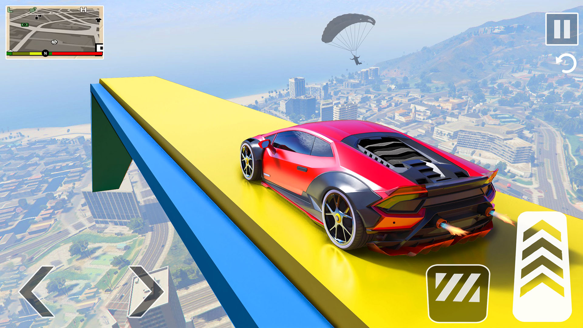 اسکرین شات 6 برنامه Car Stunt Racing - Car Games