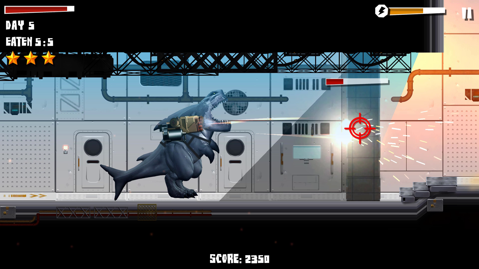 اسکرین شات 4 بازی Sharkosaurus Rampage