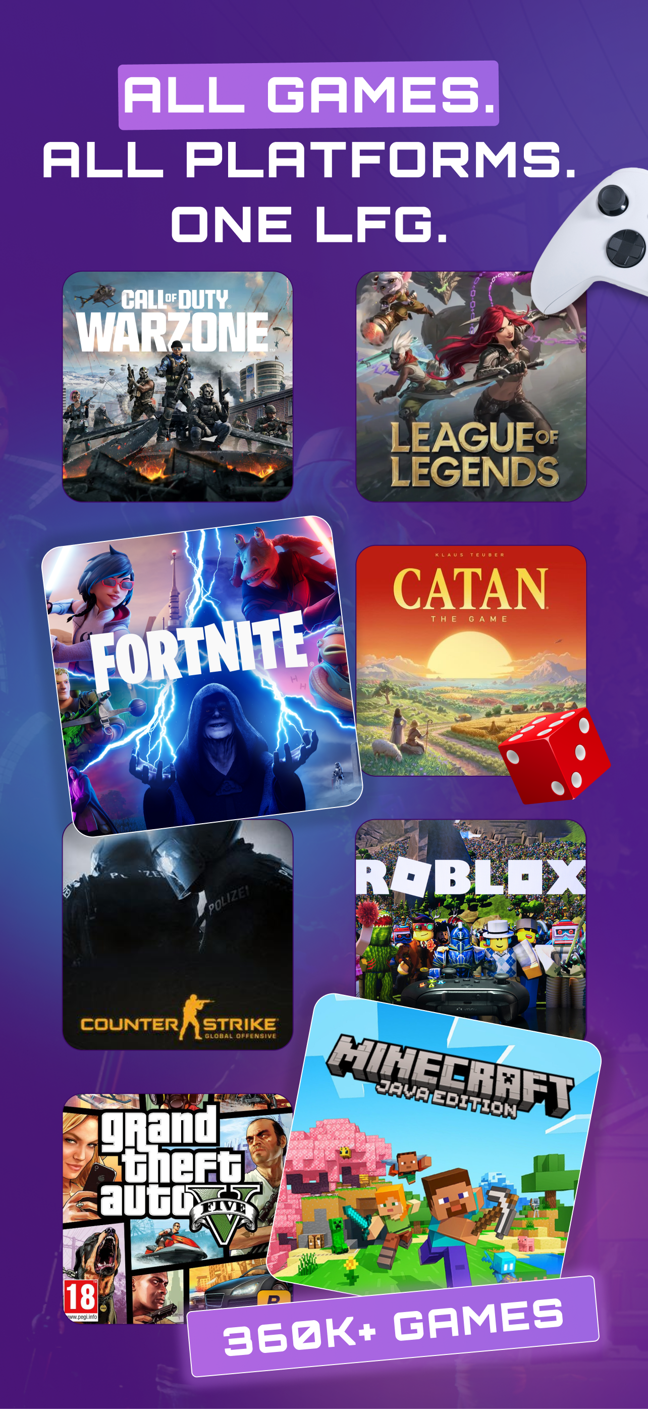 اسکرین شات 2 برنامه GameTree: LFG & Gamer Friends
