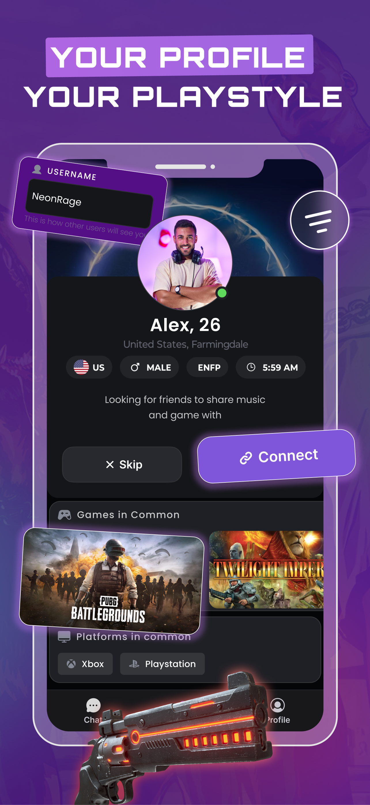 اسکرین شات 4 برنامه GameTree: LFG & Gamer Friends
