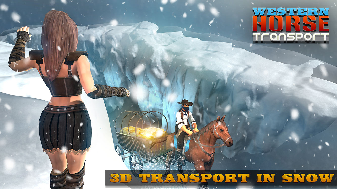 اسکرین شات 3 بازی Snow Taxi Horse Transport Sim