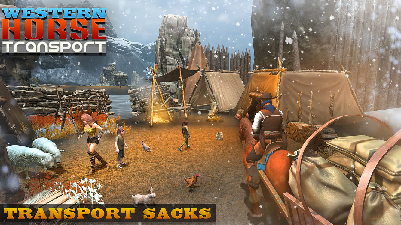 اسکرین شات 4 بازی Snow Taxi Horse Transport Sim