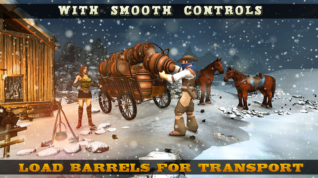 اسکرین شات 2 بازی Snow Taxi Horse Transport Sim