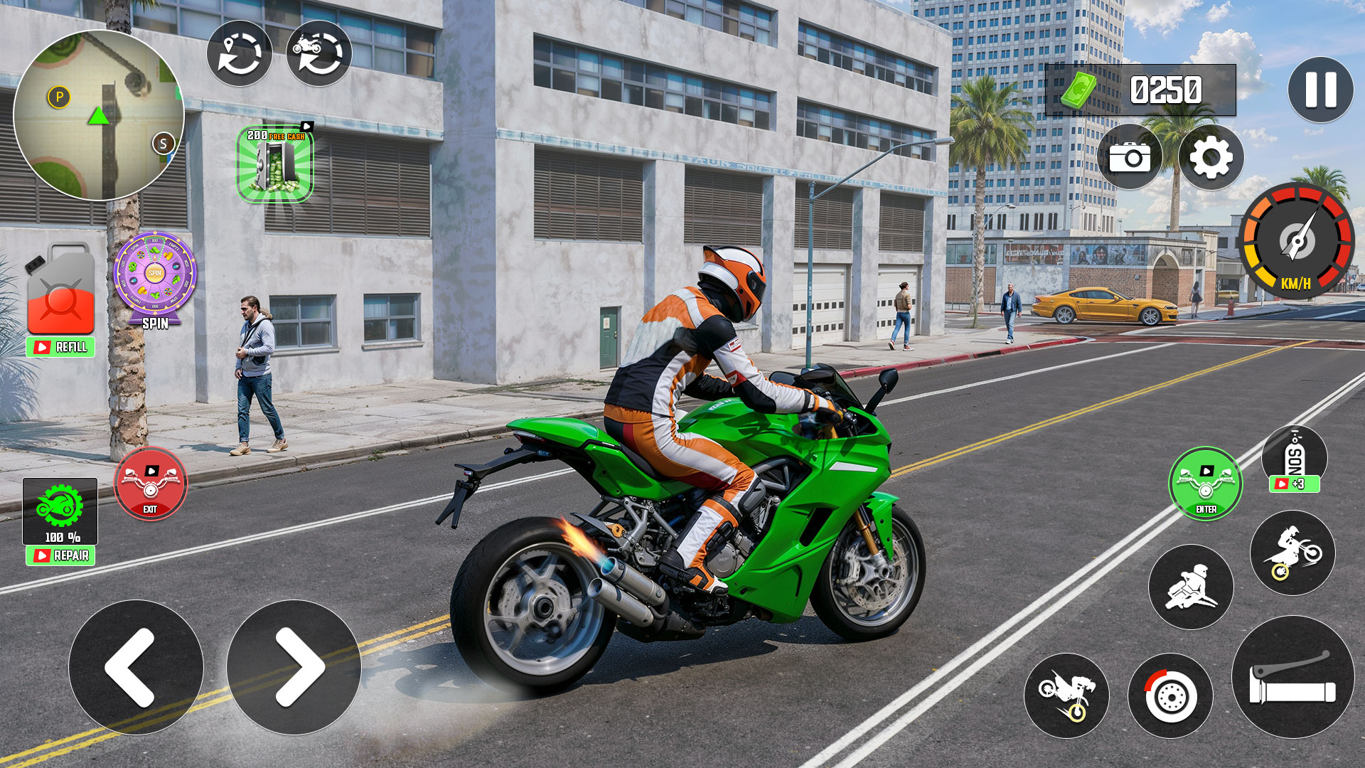 اسکرین شات 1 بازی Highway Bike Riding Simulator