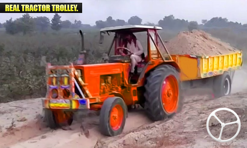 اسکرین شات 2 بازی Indian Tractor Trolley Sim Gam