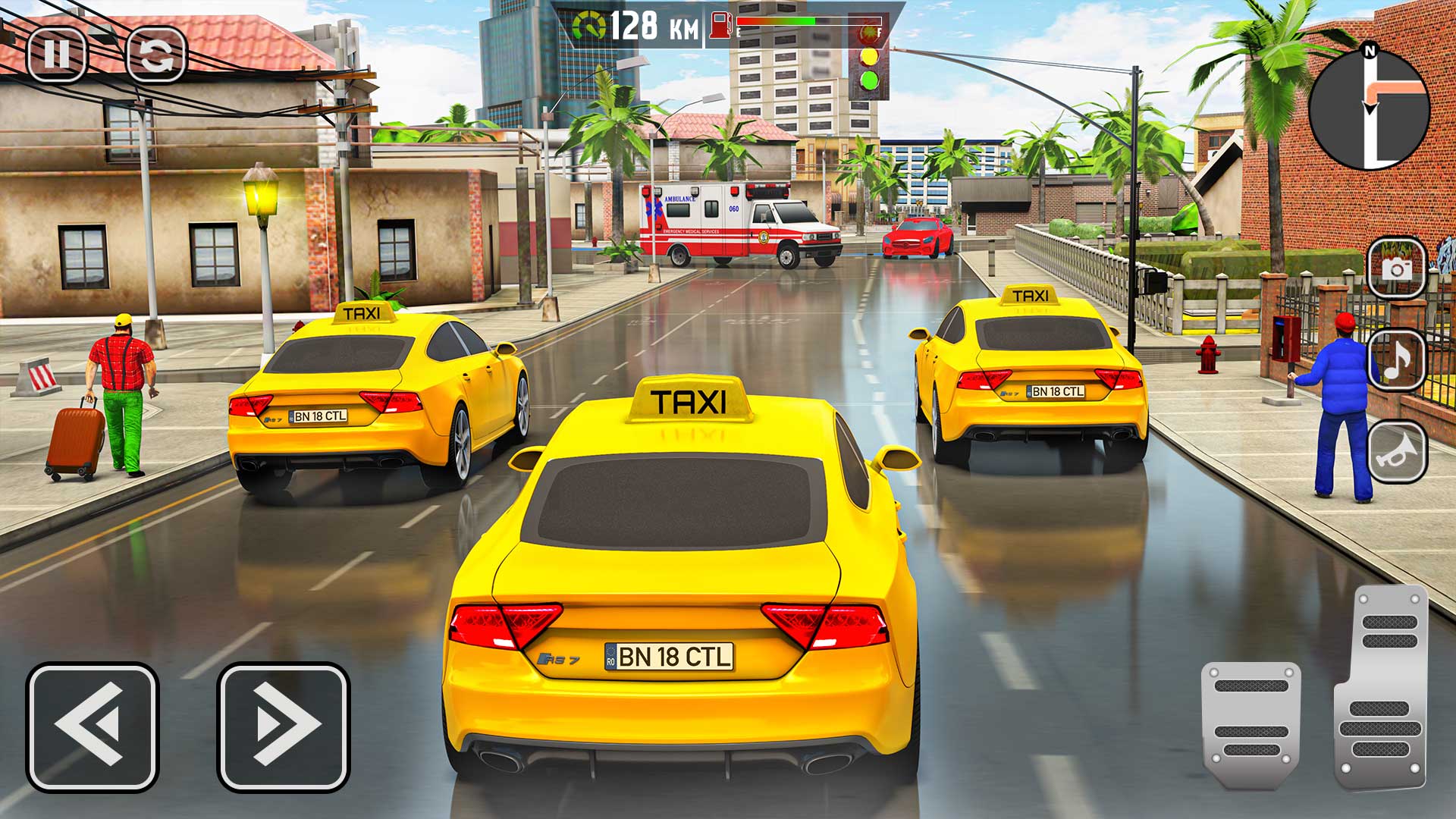 اسکرین شات 1 برنامه Taxi Games: Taxi Driving Games