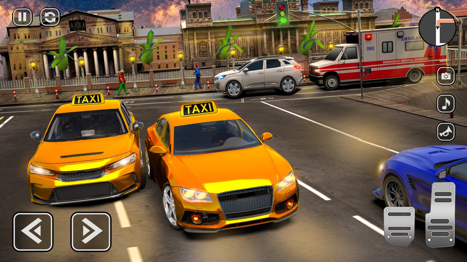 اسکرین شات 3 برنامه Taxi Games: Taxi Driving Games