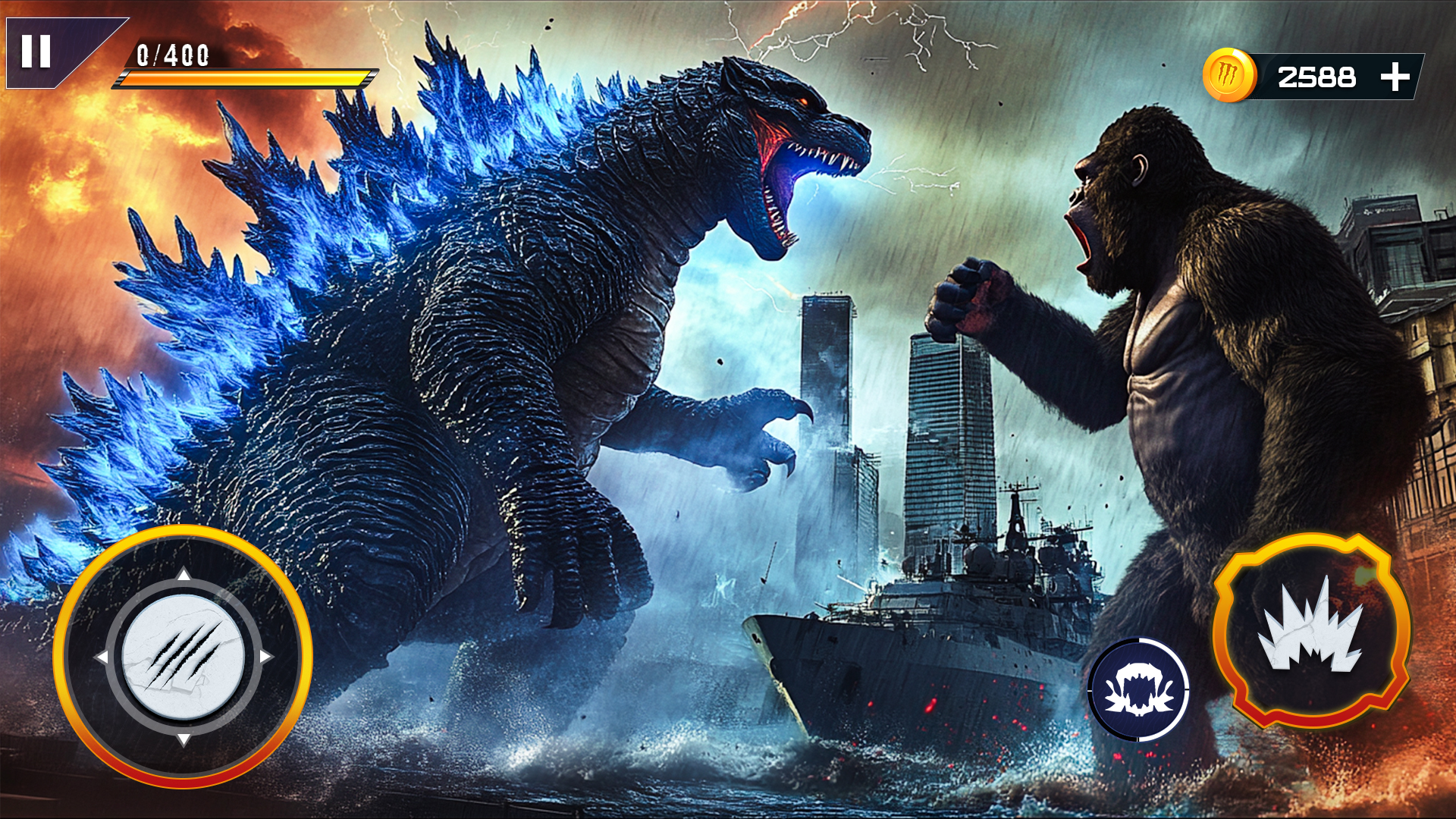 اسکرین شات 5 برنامه Monster Dinosaur Rampage Game