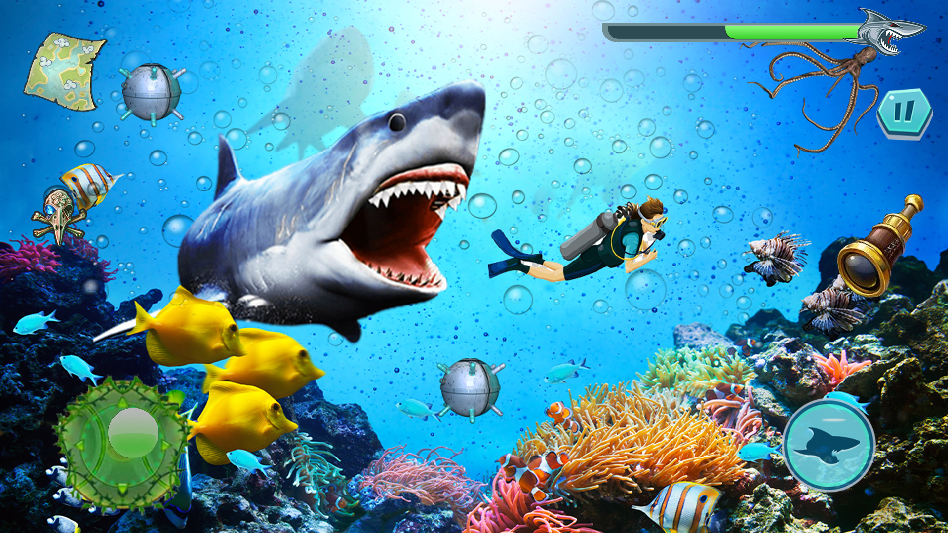 اسکرین شات 3 بازی Angry Shark Attack: Wild Shark