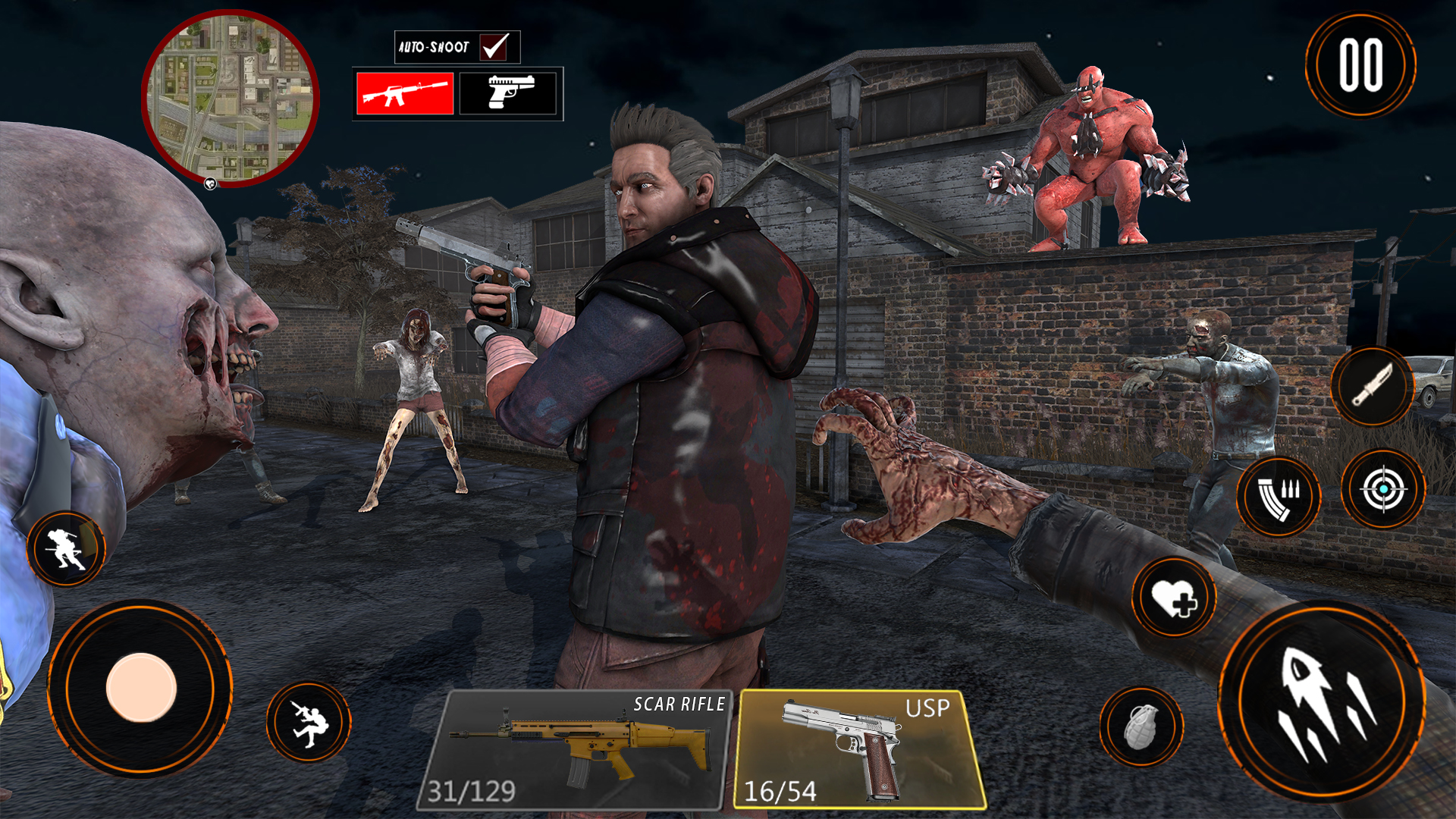اسکرین شات 3 بازی Zombie War 3D: Zombie Games