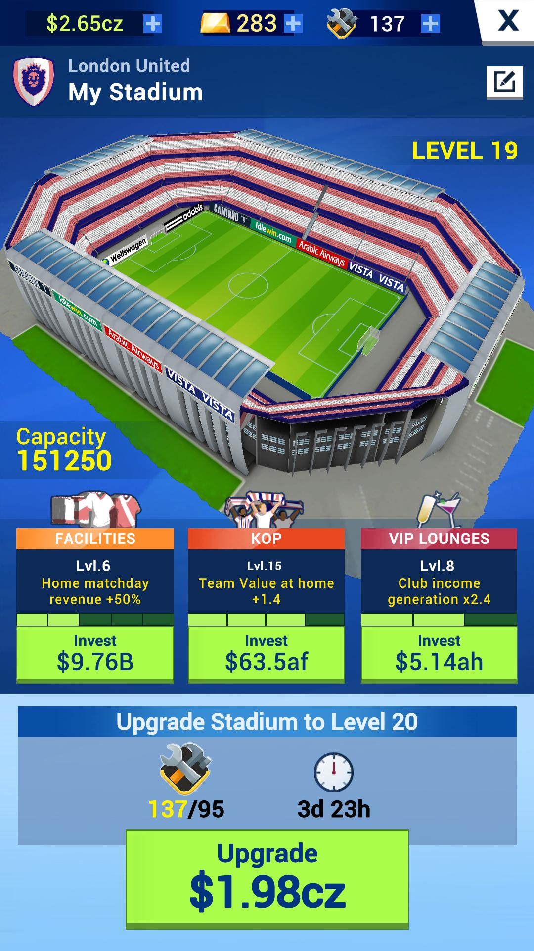 اسکرین شات 3 بازی Idle Eleven - Soccer tycoon