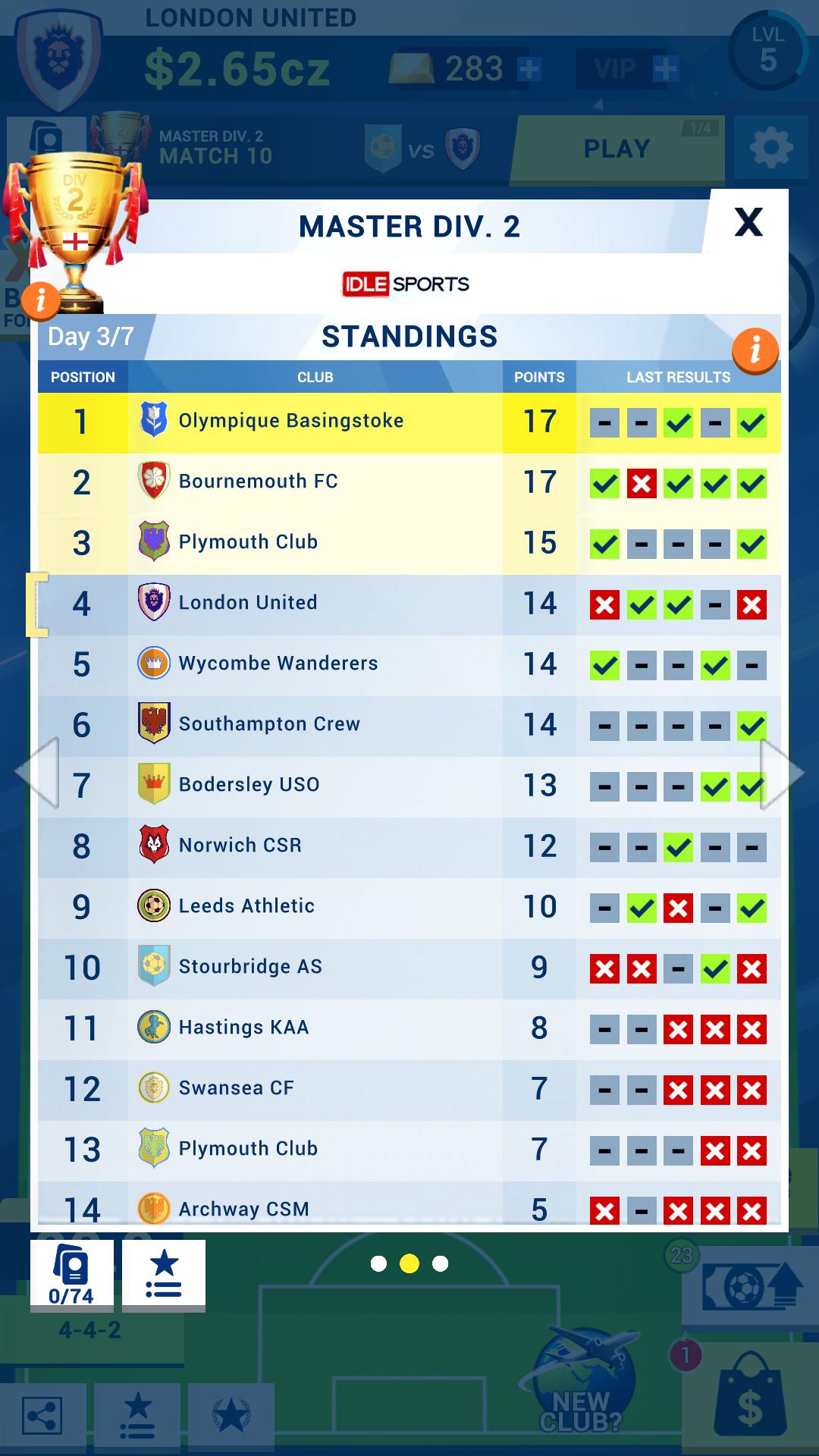 اسکرین شات 6 بازی Idle Eleven - Football tycoon