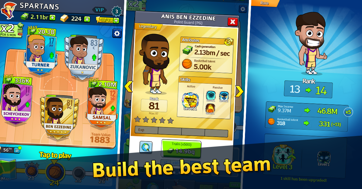 اسکرین شات 2 بازی Idle Five Basketball tycoon