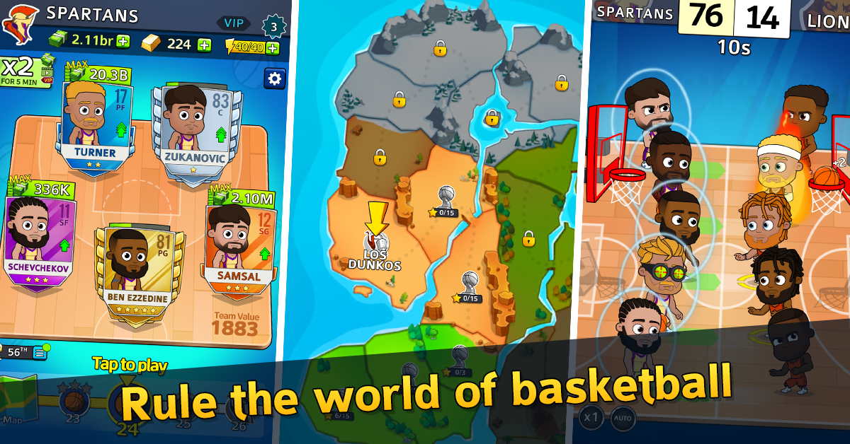 اسکرین شات 1 بازی Idle Five Basketball tycoon