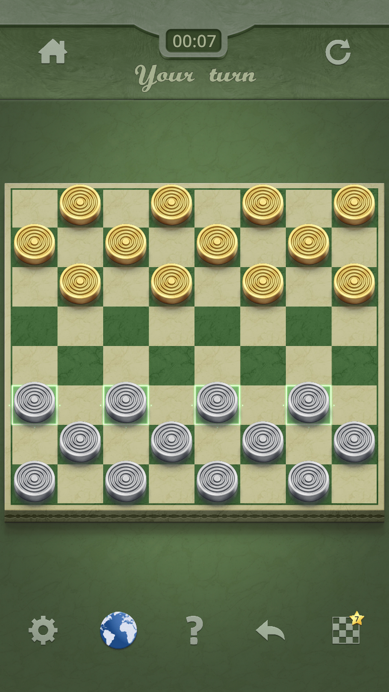 اسکرین شات 1 بازی Checkers