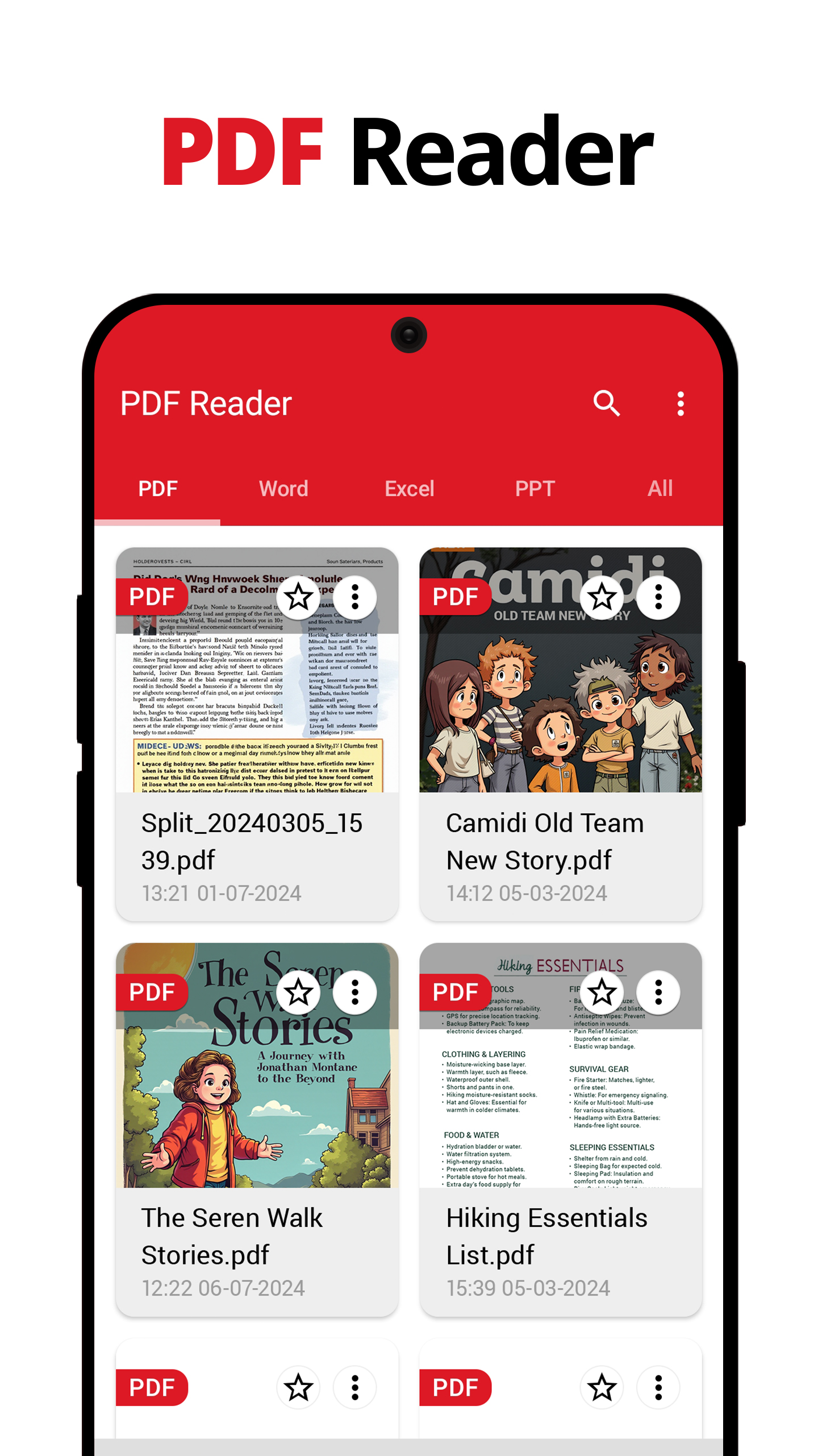 اسکرین شات 1 برنامه PDF Reader - without ads