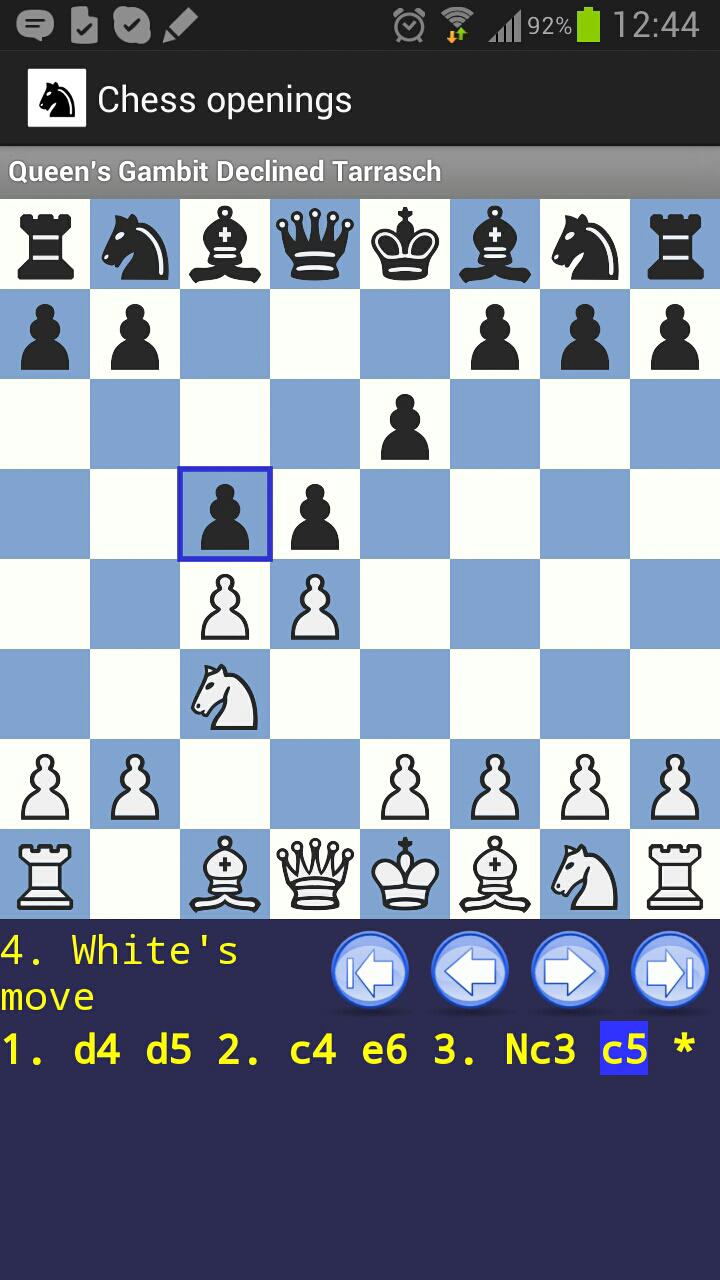اسکرین شات 1 برنامه Chess Openings