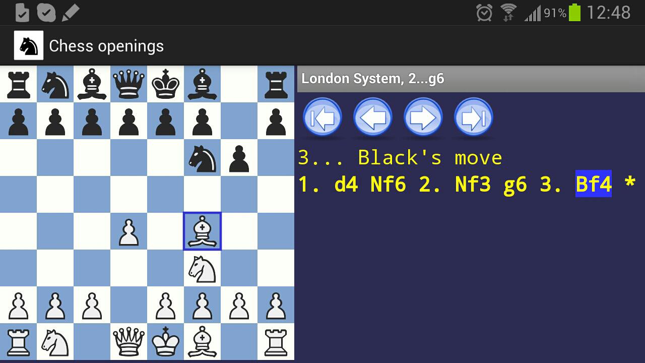 اسکرین شات 2 برنامه Chess Openings