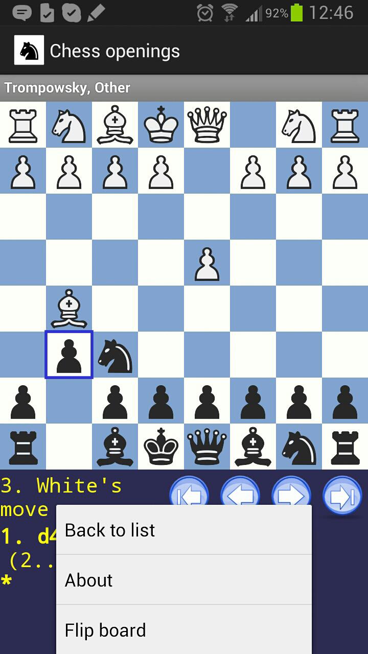 اسکرین شات 5 برنامه Chess Openings
