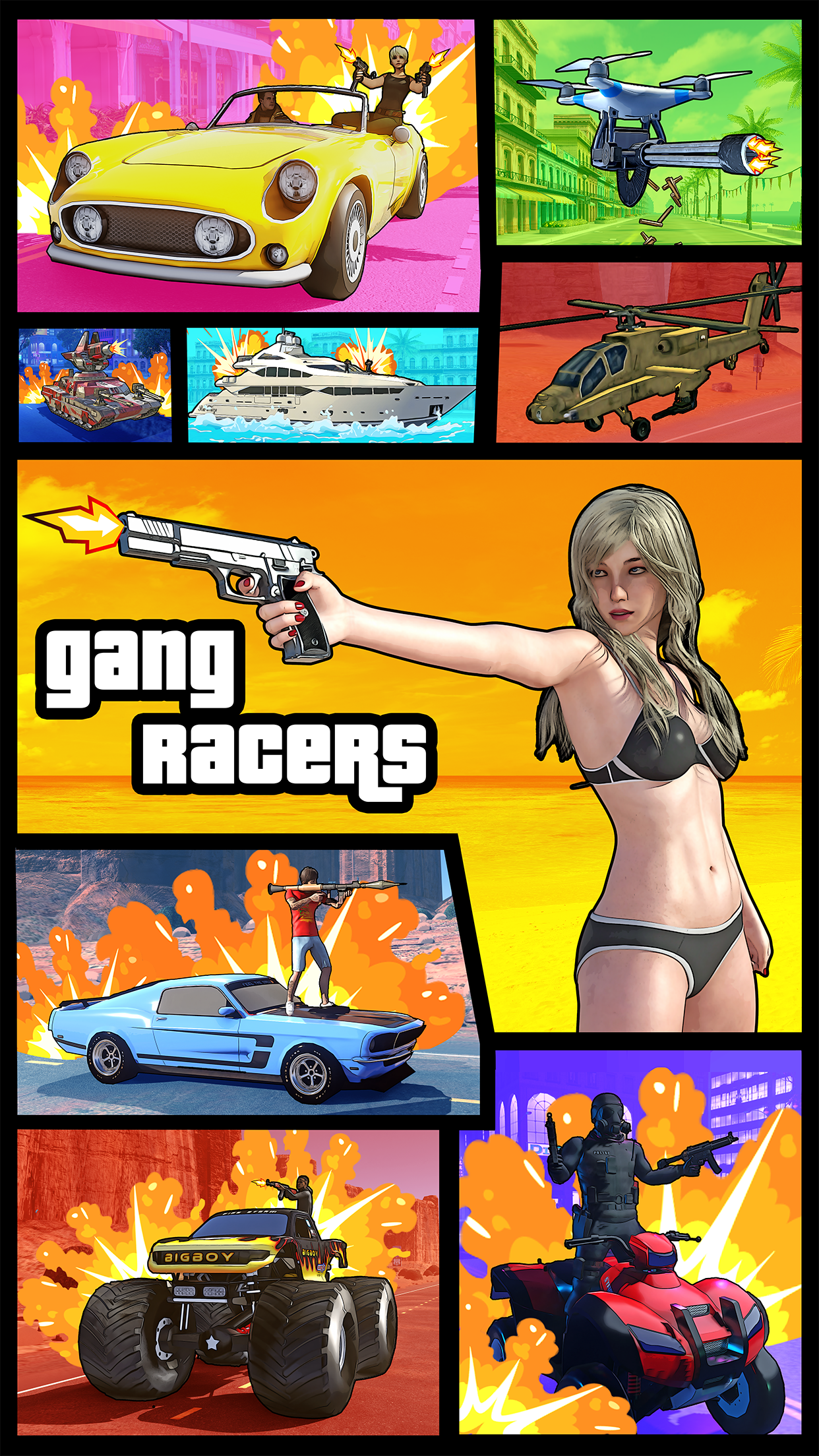 اسکرین شات 1 بازی Gang Racers
