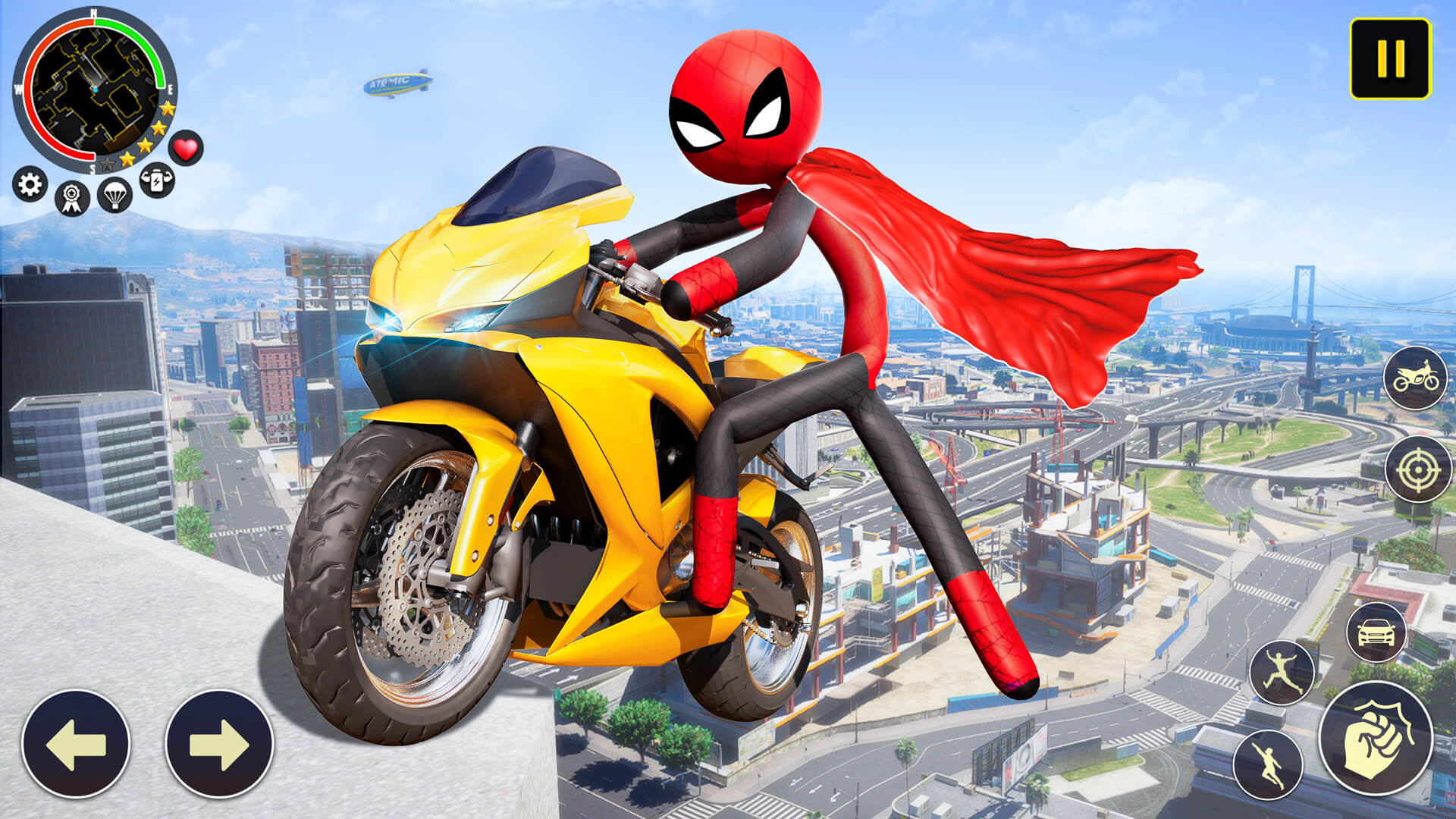 اسکرین شات 3 بازی Merge Rope Hero : Vice Town