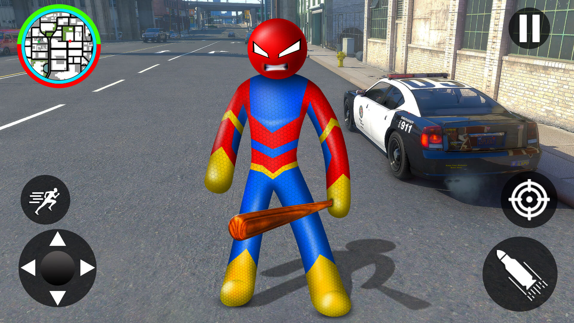 اسکرین شات 1 بازی Merge Rope Hero : Vice Town