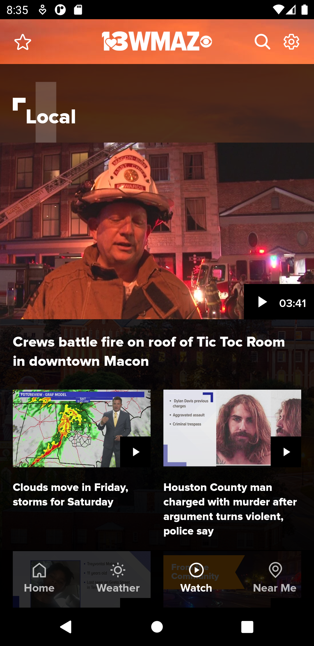 اسکرین شات 3 برنامه 13WMAZ: Central Georgia News