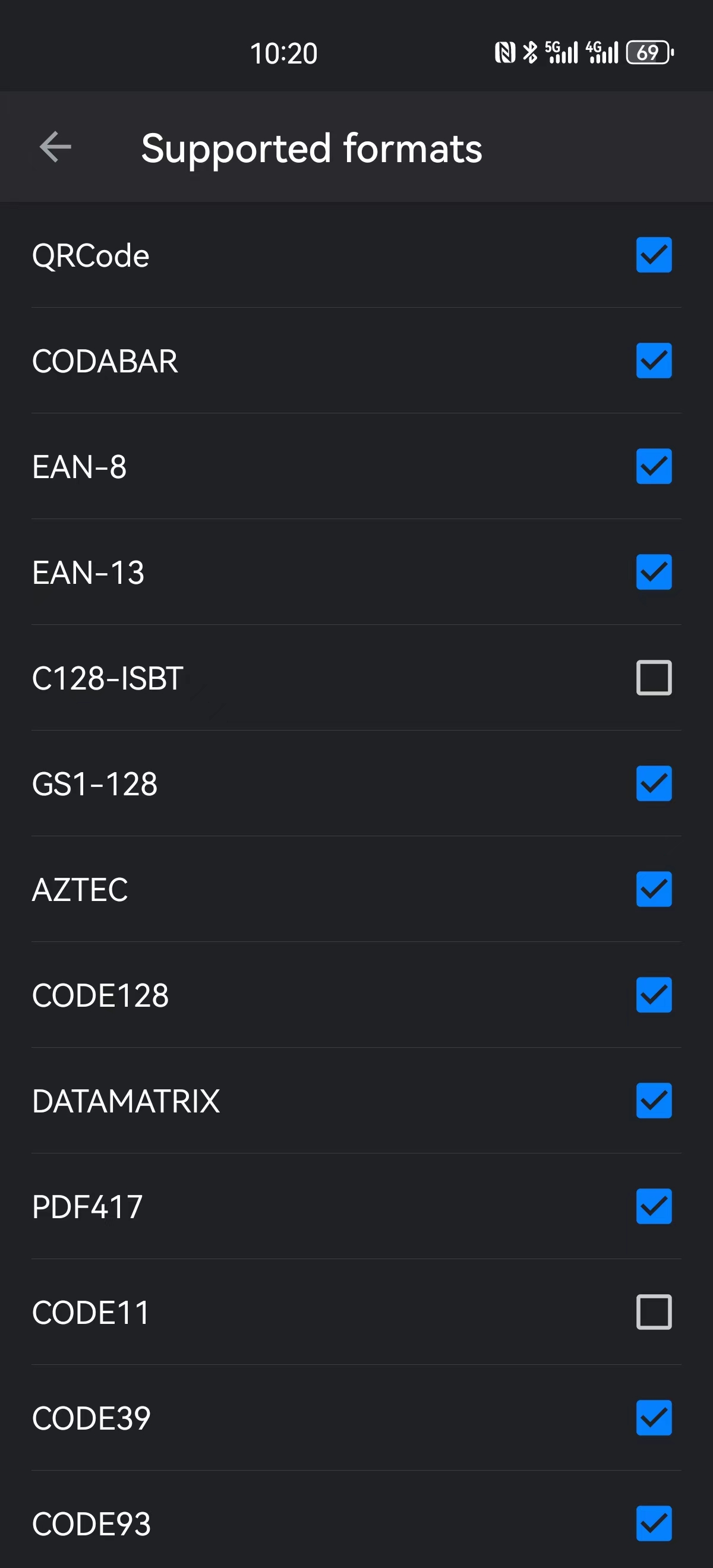 اسکرین شات 7 برنامه Super CodeReader