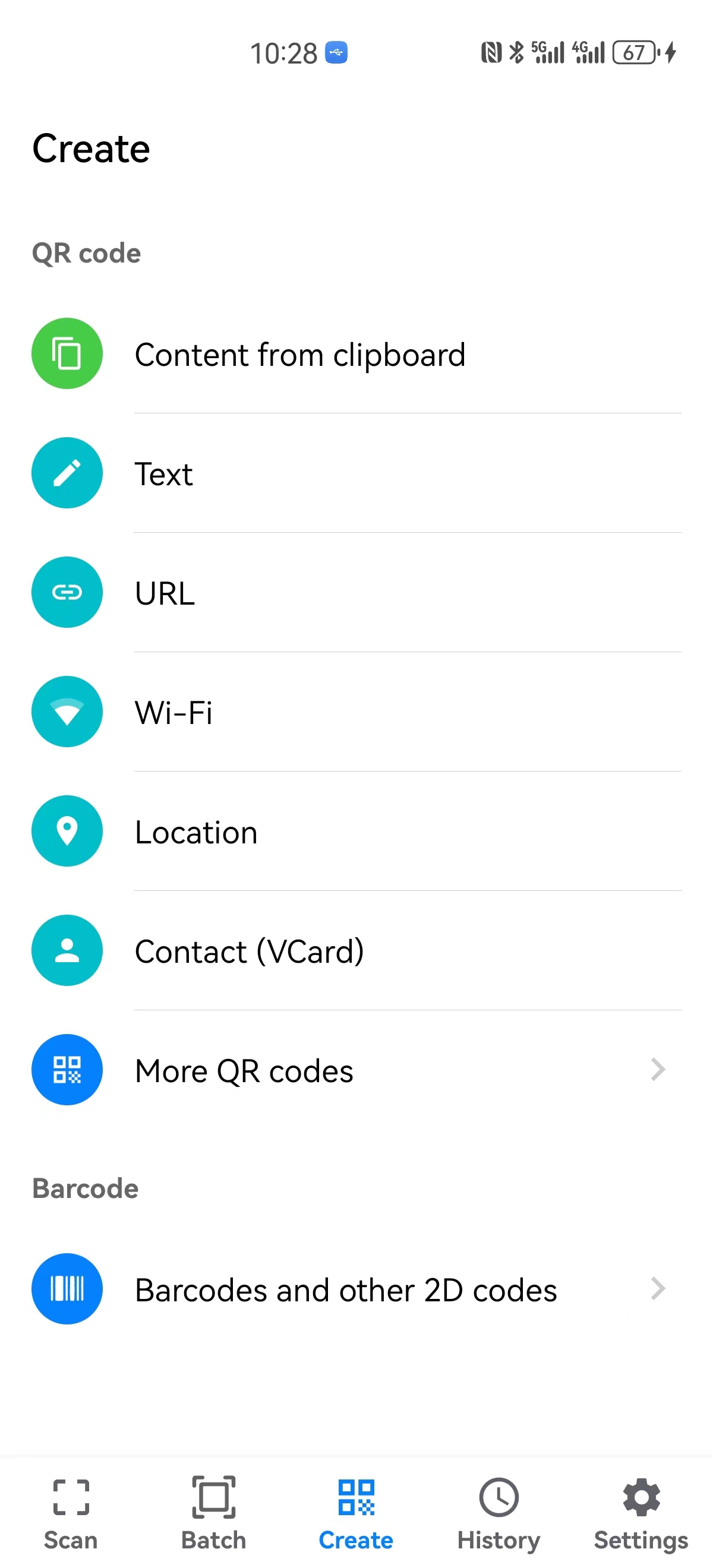 اسکرین شات 4 برنامه Super CodeReader