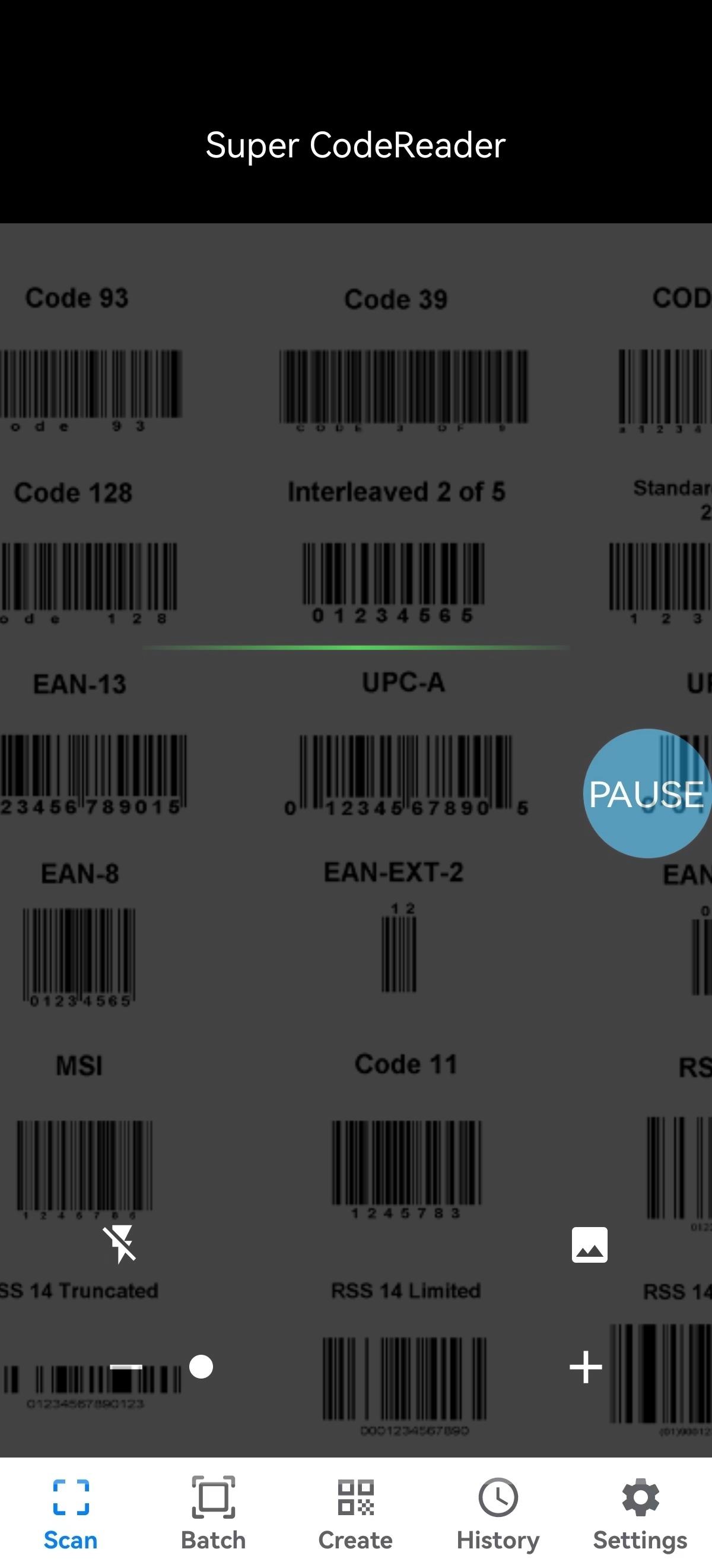 اسکرین شات 1 برنامه Super CodeReader