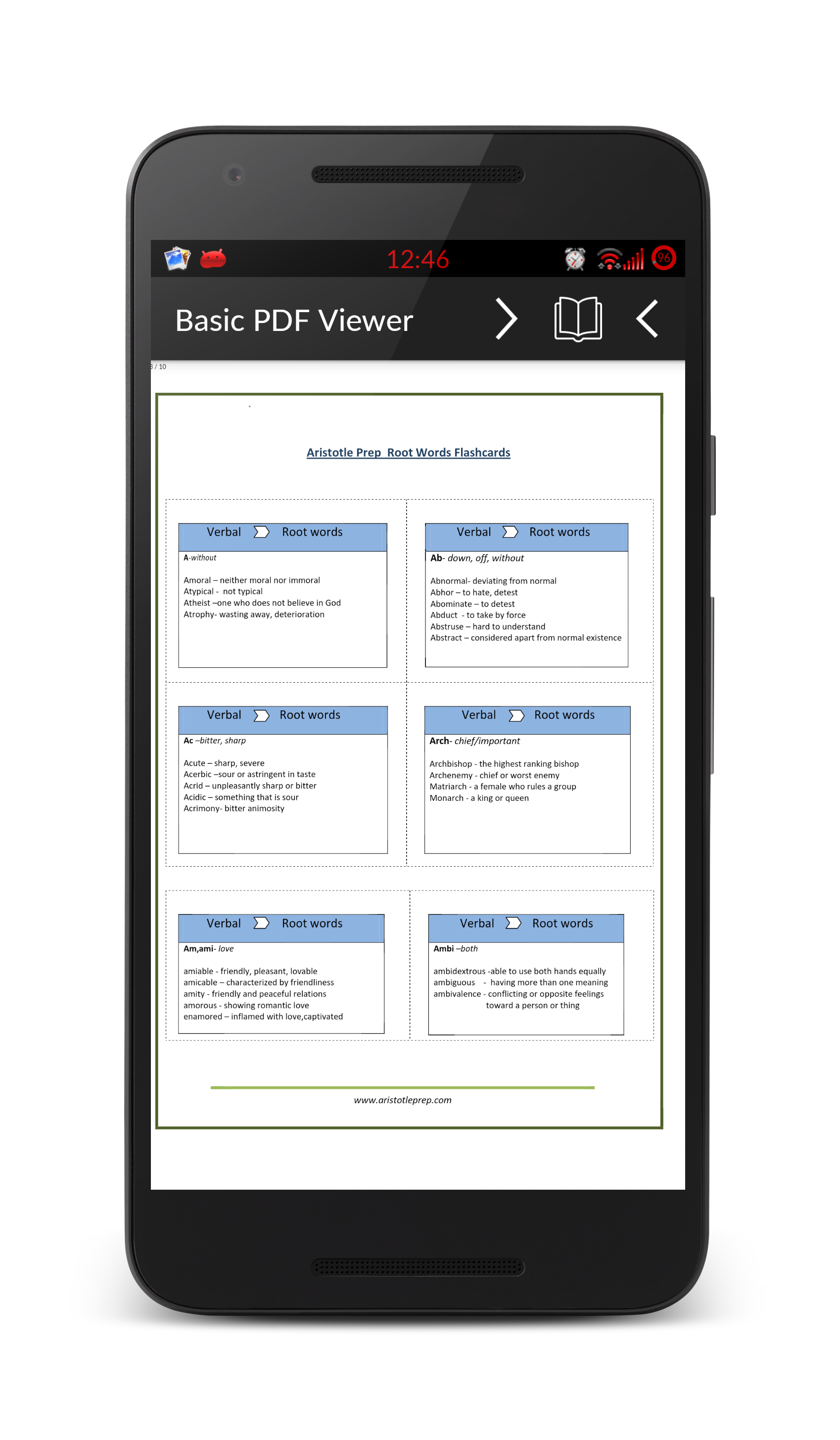 اسکرین شات 1 برنامه PDF Reader