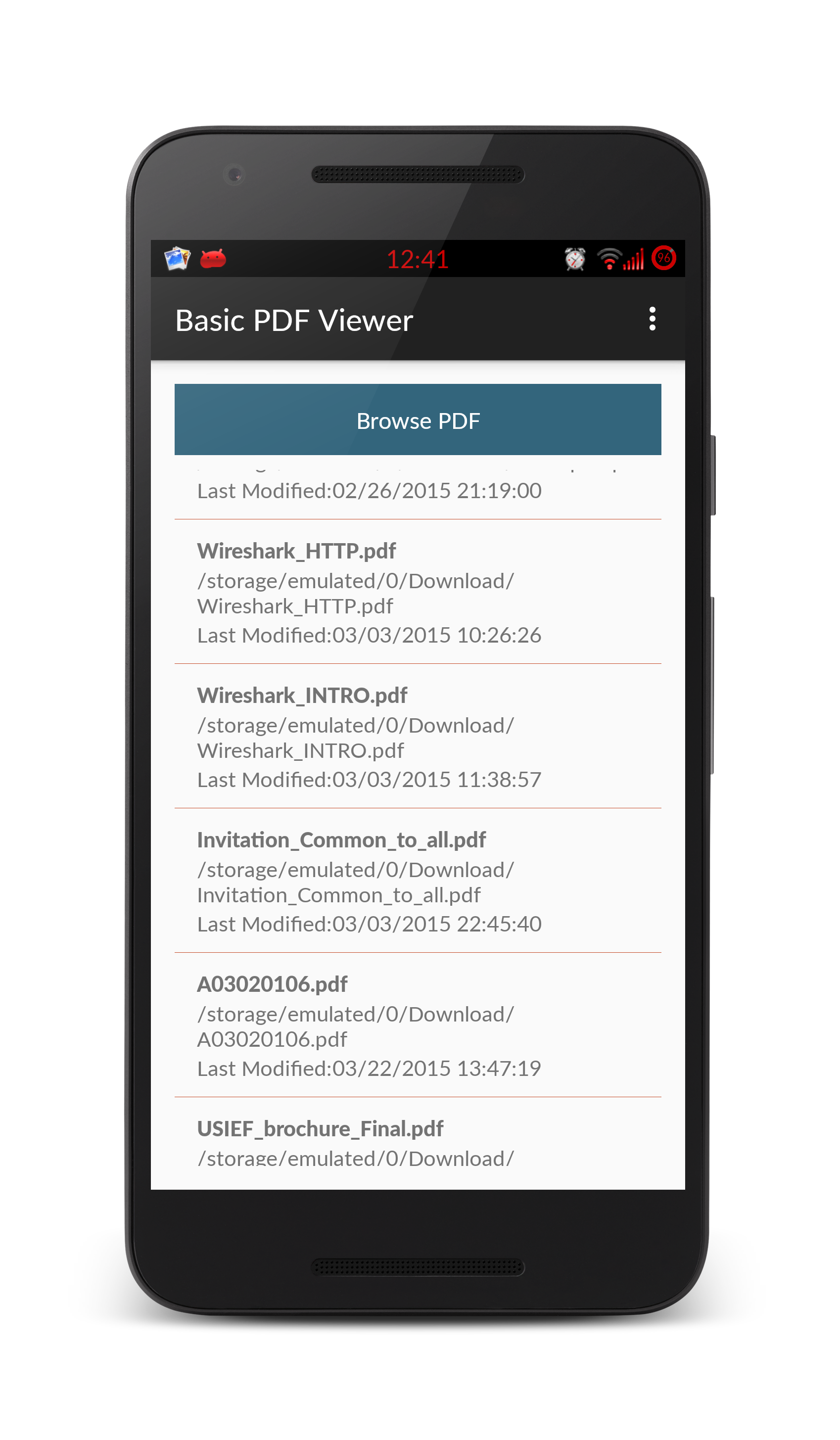 اسکرین شات 2 برنامه PDF Reader