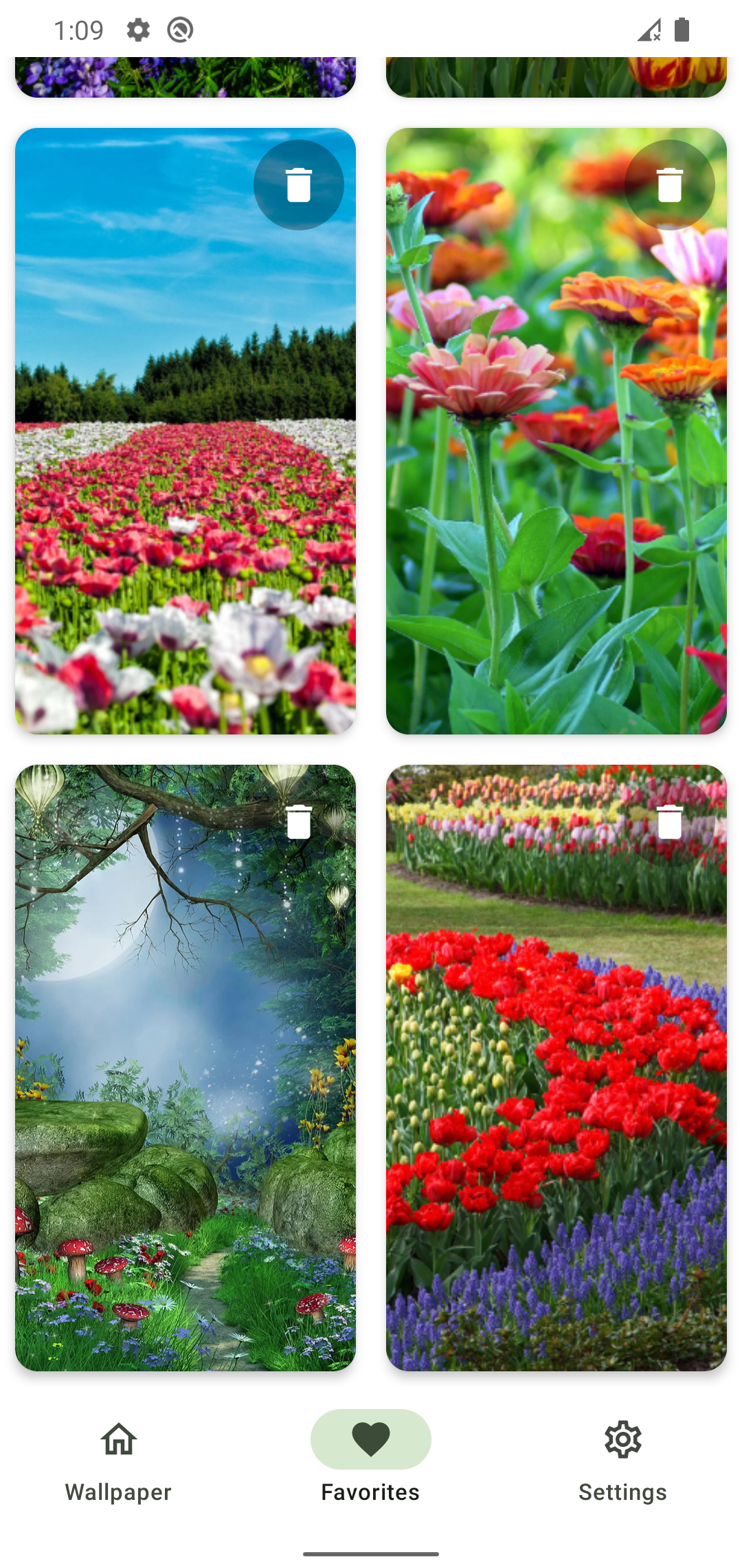 اسکرین شات 6 برنامه Garden Wallpapers 4k