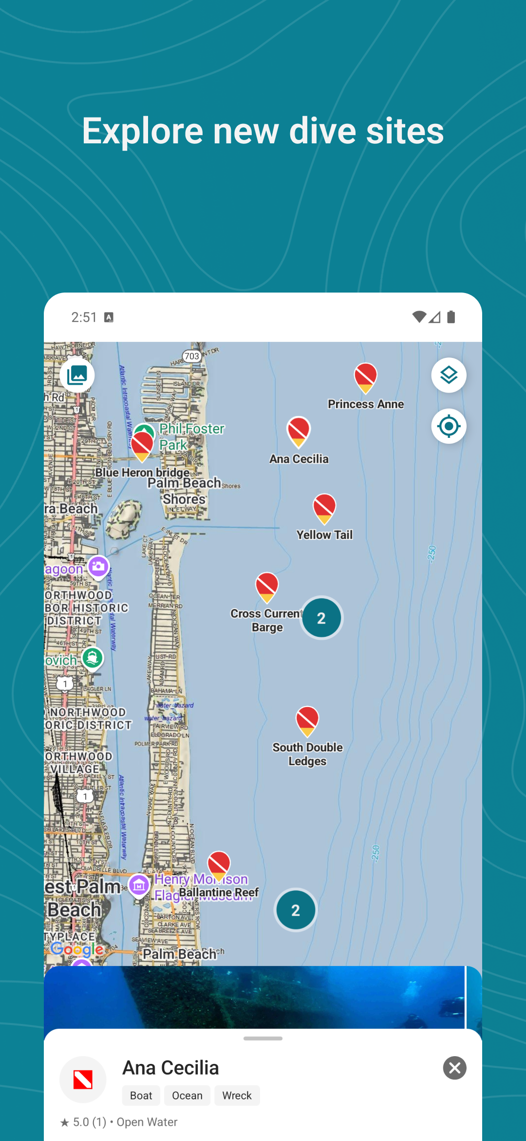 اسکرین شات 3 برنامه Garmin Dive™