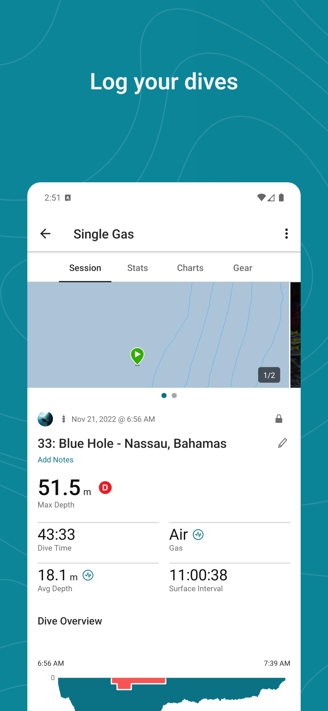 اسکرین شات 1 برنامه Garmin Dive™