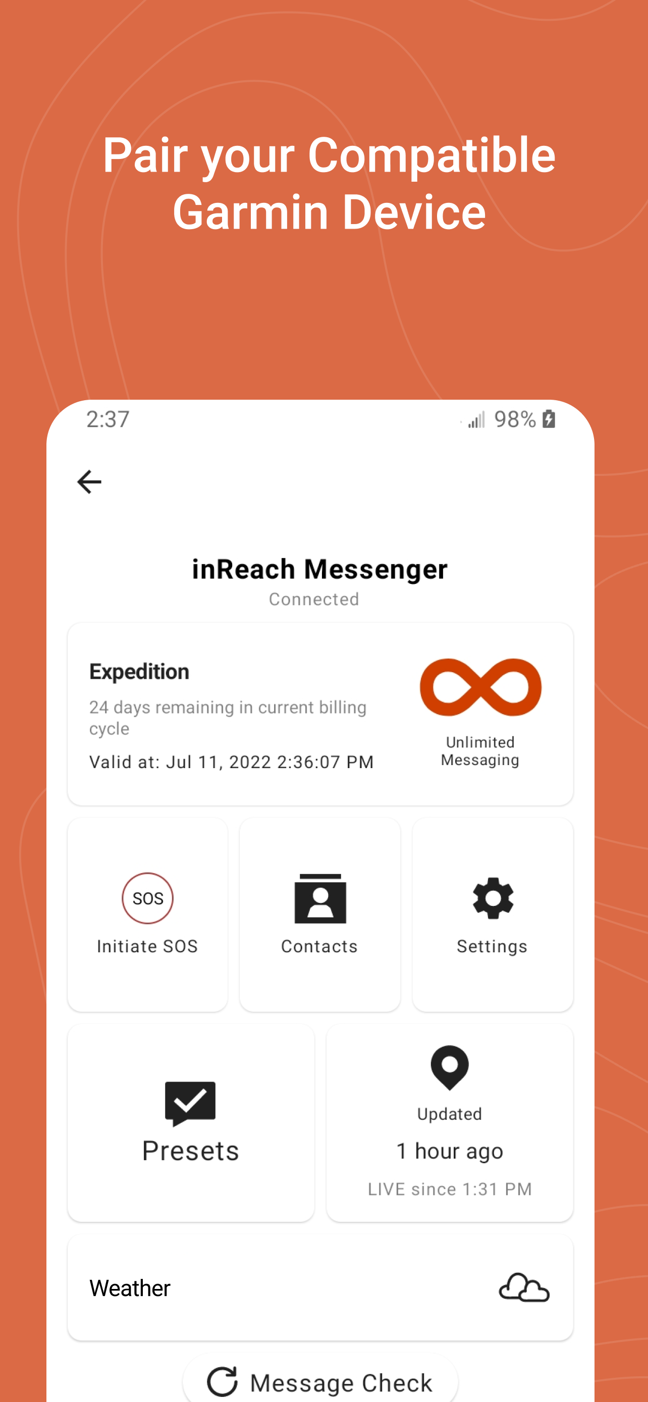 اسکرین شات 3 برنامه Garmin Messenger™